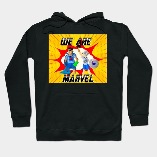 We Are Marvel Pod Full Logo Hoodie by We Are Marvel Pod